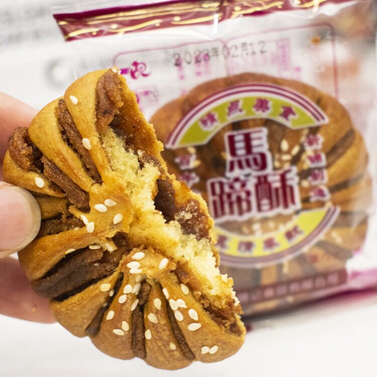山姆冠名江阴特产马蹄酥芝麻红豆味酥饼传统休闲糕点心小包装零食