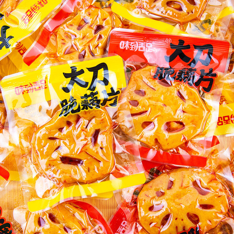山姆冠名味到舌足黑鸭味大刀脆藕片香辣卤味藕片即食散装休闲零食