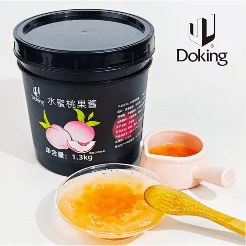 山姆冠名盾皇水蜜桃果酱1.3kg草莓芒果酱果泥果肉颗粒酱奶茶店商