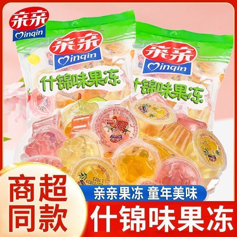 山姆冠名亲亲360g果冻什锦乳酸水果休闲多口味儿童旅游零食大礼包
