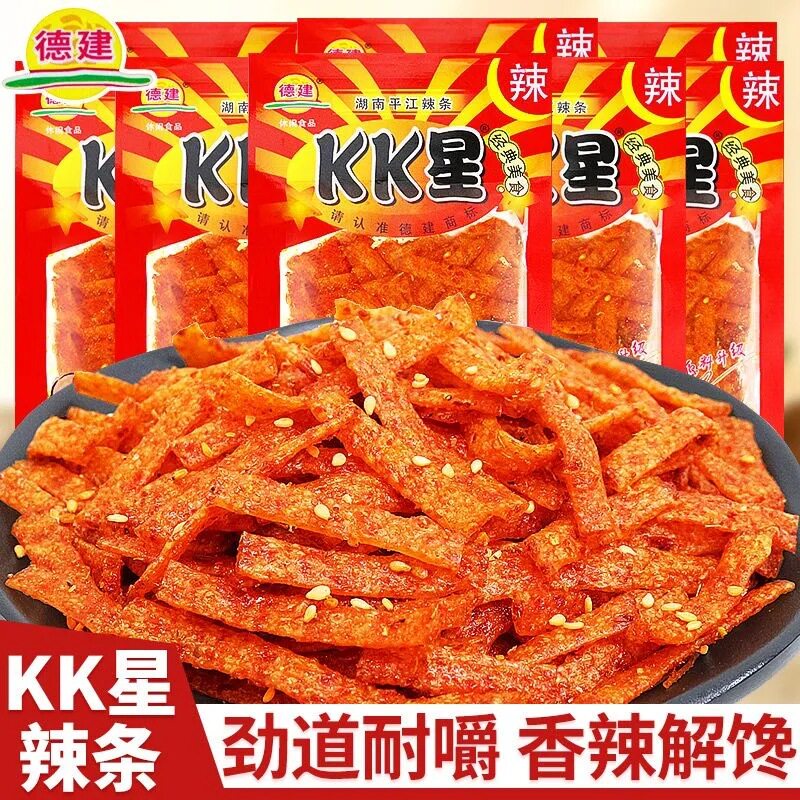 山姆冠名德建KK星辣条16g 湖南特产爆辣豆皮面筋休闲辣条解馋追剧