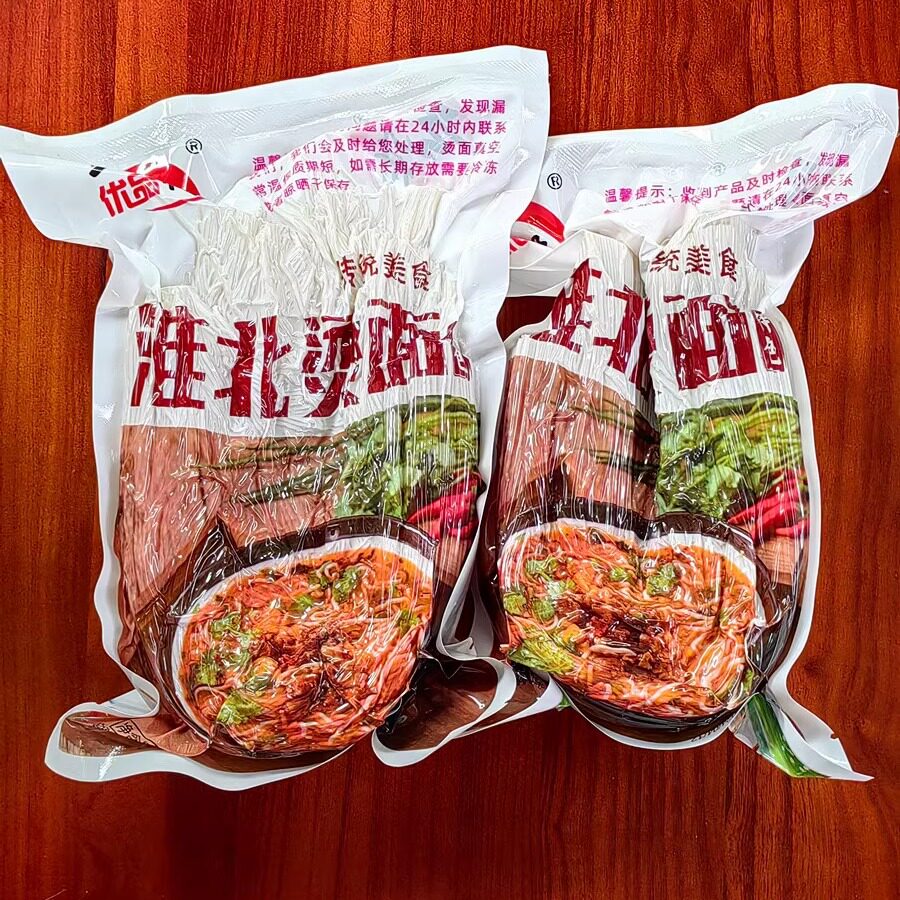 山姆冠名散装淮北特产烫面牛筋面萧县宿州细米线冷面真空包装送辣