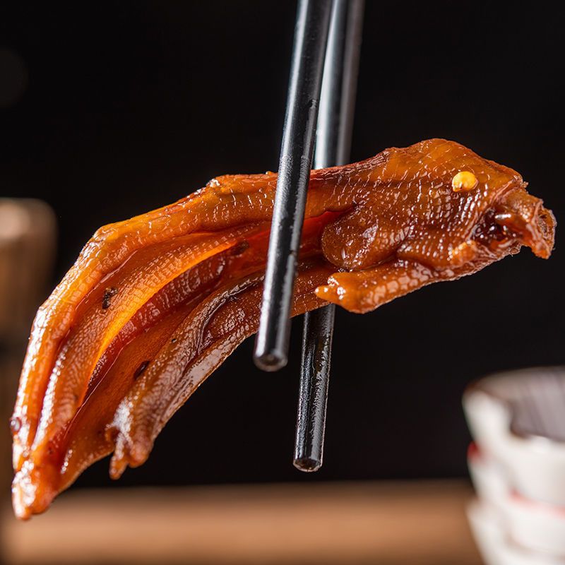 山姆冠名曾大爷鸭爪爪鸭掌脚解馋零食网红美食休闲小吃香辣源工