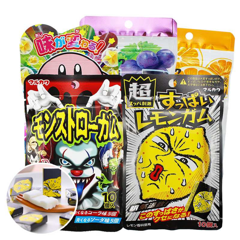 山姆冠名日本进口零食 MARUKAWA丸川 超酸柠檬味口香糖酸味泡泡糖