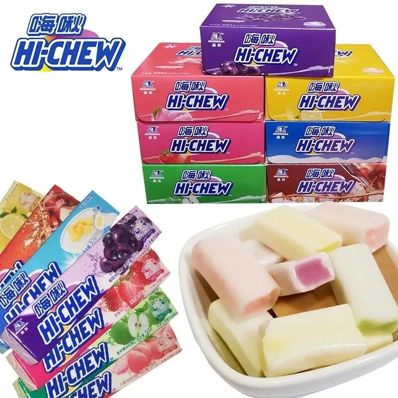 山姆冠名森永 HI-CHEW嗨啾香口软糖零食小吃水果软糖57g*12条 嗨