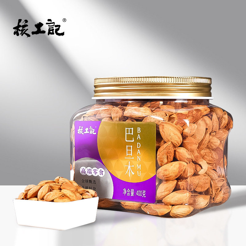 山姆冠名核工记手剥巴旦木400g坚果罐装干果零食扁桃仁散装巴坦木