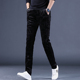 金丝绒弹力显瘦西裤 2026新款 潮流男士 高端印花长裤 原创设计休闲裤
