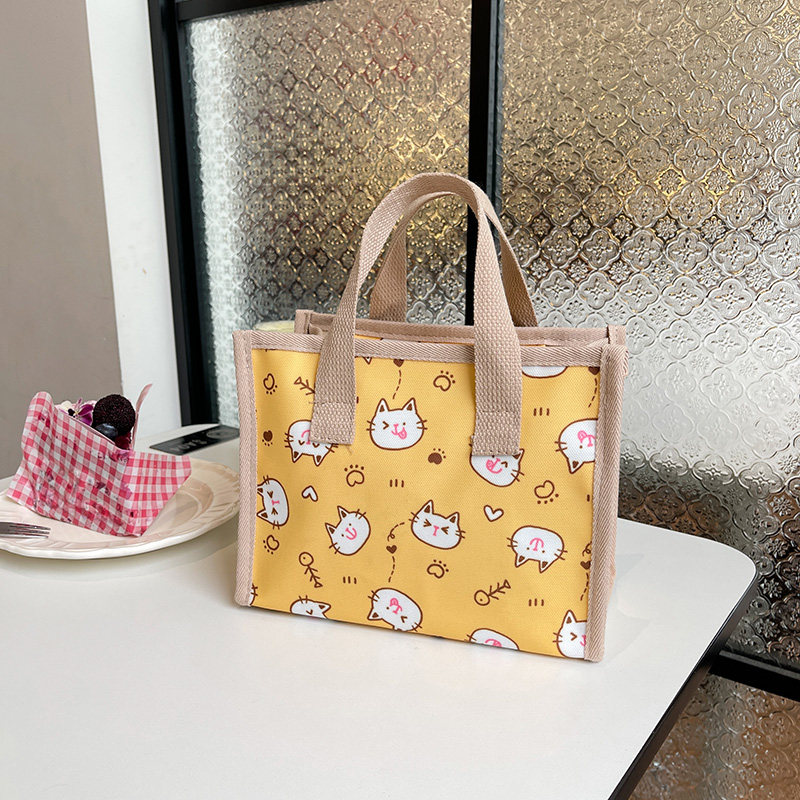 小清新可爱手提包2025新款卡通上班小拎包外出妈咪包化妆包便当包