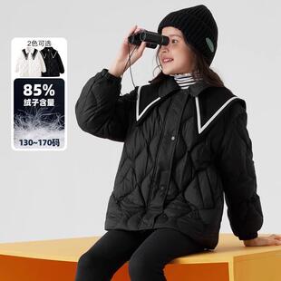 女童加厚羽绒服儿童中大童2025年冬季新款童装时尚保暖外套上衣潮