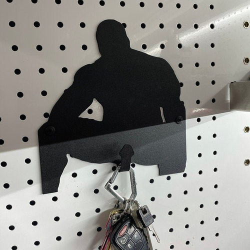 Keychain Holder With Big Thoughts创意肌肉男搞怪钥匙扣架