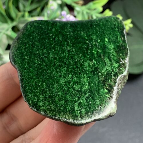 缅甸天然A货翡翠满色干青边角料