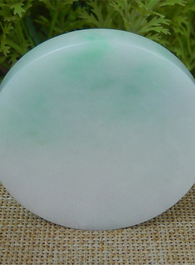 缅甸天然A货翡翠原石半明料玉石毛料冰糯种飘绿手镯芯边角料K2370