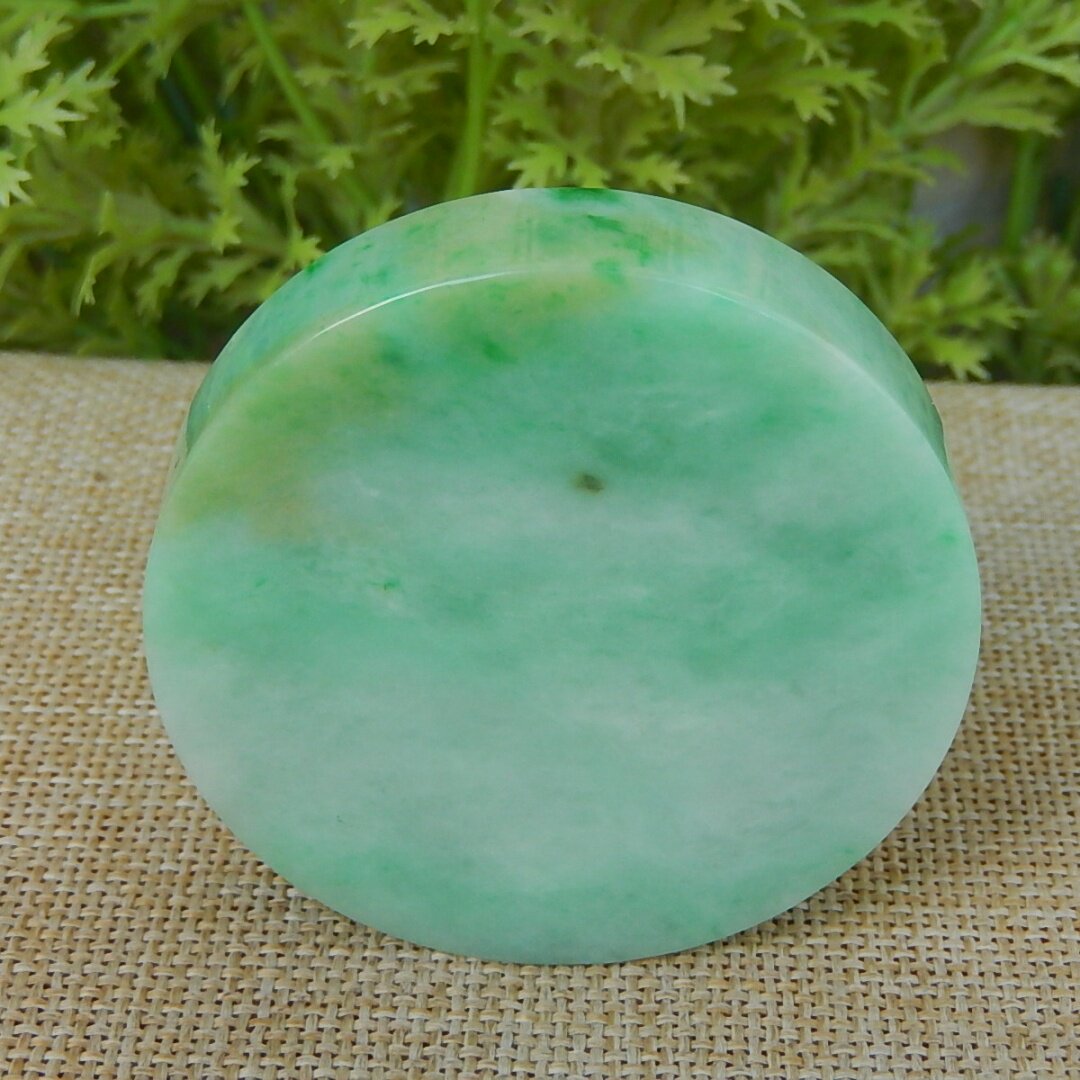 缅甸天然A货翡翠原石半明料玉石毛料冰糯种飘绿手镯芯边角料K4654