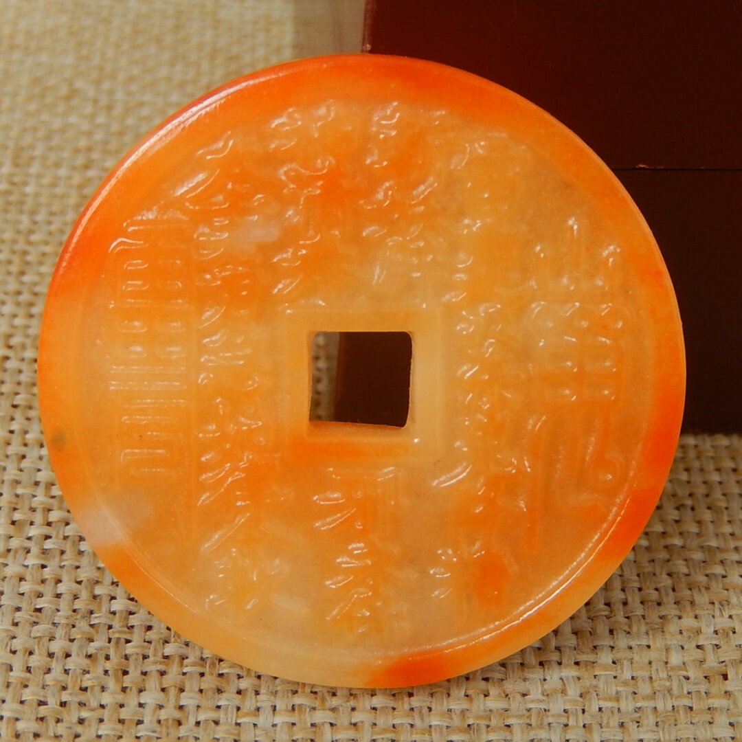 缅甸A货翡翠原石半明料玉石毛料大马坎红翡山鬼花钱挂件吊坠 V711