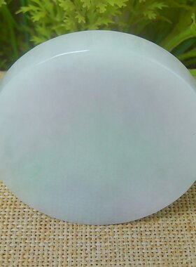 缅甸天然A货翡翠春带彩手镯芯