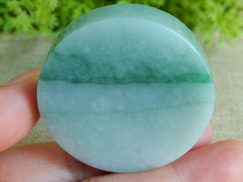 缅甸天然A货翡翠原石明料玉石毛料冰糯种飘绿花手镯芯边角料A6198