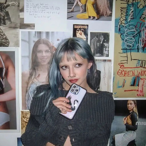 WFwe联名少女粉黑天鹅适用iPhone15/14/13/12ProMax/Plus苹果16Pro手机壳经典ins创意欧美时尚WF防摔保护套17