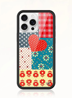 欧美f野花手机壳wf手机壳联名碎布花田Flower Patch手机壳适用苹果16promax/15pro/14/13ProMax/plus17欧美