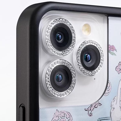 WF/C镜头星贴适用苹果iPhone系列后摄像头膜贴13闪钻镜头膜14Plus