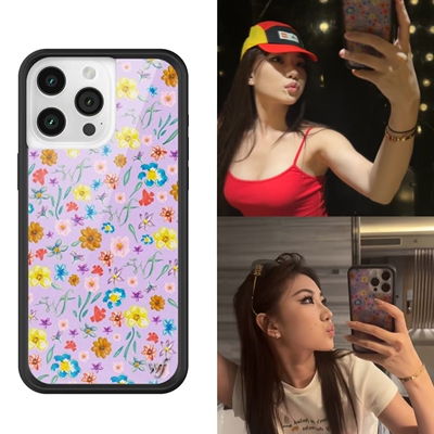 wf手机壳黄饱饱同款Garden Party野菊花手机壳适用iPhone15/14/13ProMax/plus苹果16Pro欧美时尚防摔保护套17