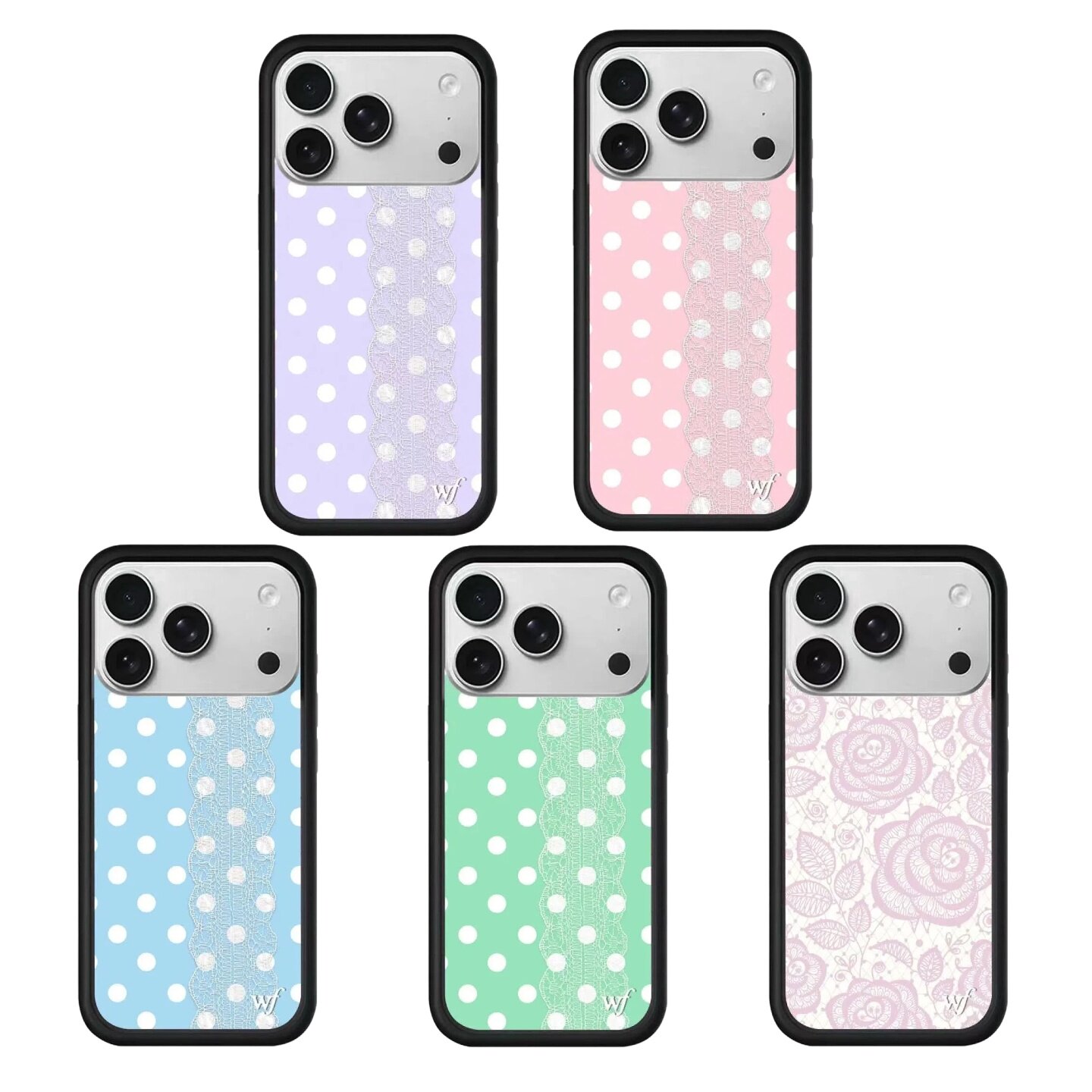 wf手机壳适用苹果手机壳蕾丝波点iPhone17promax手机壳16pro硬壳14欧美17pro防摔15可爱plus/air/18pro