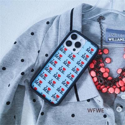 wf手机壳I Heart Me丨Blue蓝色我爱自己手机壳适用iphone16/15/14/13/12/Pro/Max/Plus苹果17Pro防摔保护