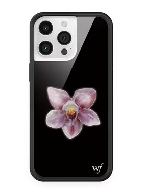 欧美f联名兰花绽放蕾丝边碎花布适用iPhone15/14/13ProMax苹果16Pro手机壳野花时尚wf欧美风12防摔保护套17