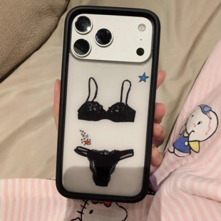 野花wf手机壳蕾丝内衣适蓝色/豹纹/紫色适用苹果17Pro手机壳iphone16/15/14/13/12/Pro/Max防摔保护高级