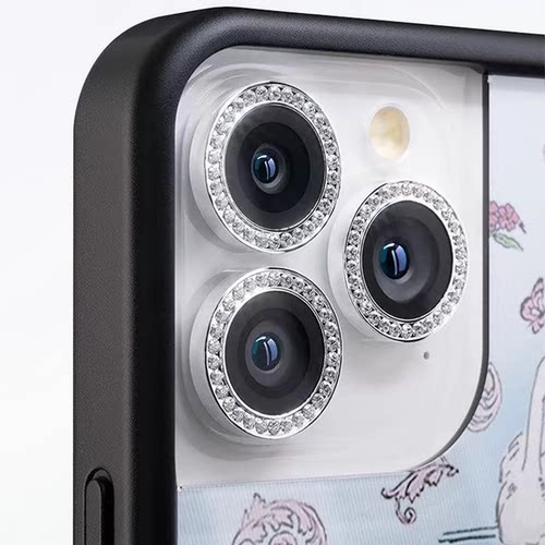 WF/C镜头星贴适用苹果iPhone16系列后摄像头膜贴闪钻镜头膜16Plus