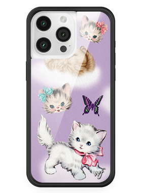 野花手机壳蝴蝶猫咪Bunnies and Bonnets适用苹果iPhone16/15/14/13/Pro/Max/Plus硬壳17防摔wf鞠婧祎