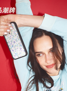 欧美f蓝丁香花朵Lilac Blue Floral适用iPhone16/15/14Pro/Max/plus苹果13Pro手机壳防摔wf赵露思保护套17