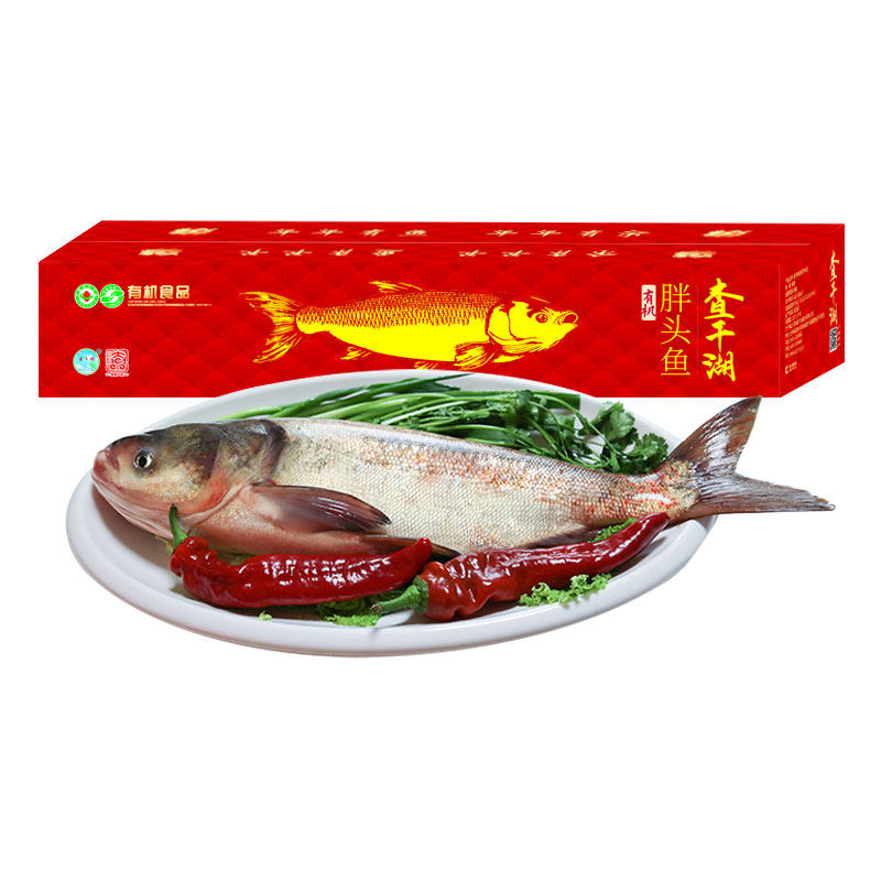 查干湖冬捕有机胖头鱼7斤 查干湖鱼年货春节礼盒海鲜年夜饭大礼包,水产肉类/新鲜蔬果/熟食,淡水鱼类,淘宝优惠券,粉丝福利购,淘宝优惠卷