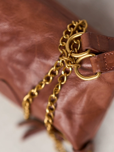 Ретро кожаная сумка через плечо, воловья кожа