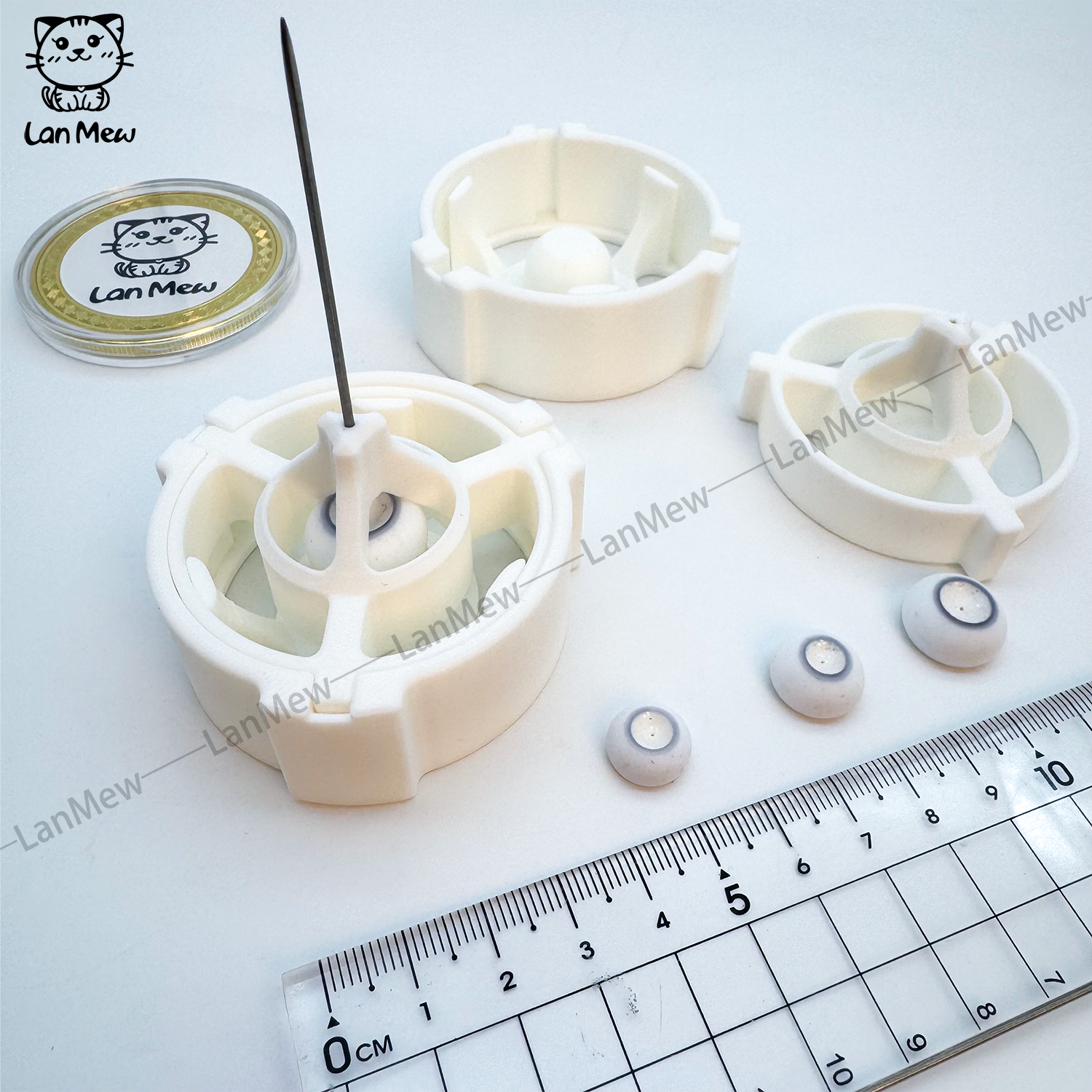 LanMew | BJD半球树脂眼定心工具适用于10-20mm半球眼珠