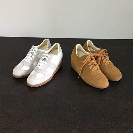 福利款德训鞋内增高7cm高厚鞋低帮复古女厚底休闲小白鞋潮ins