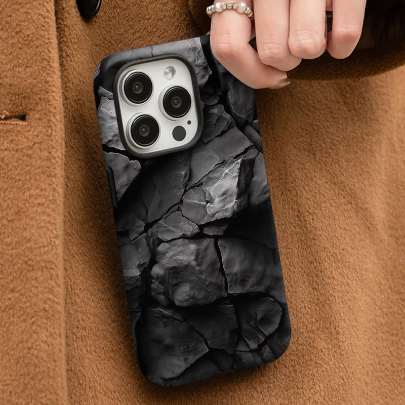 石头纹适用苹果17Promax手机壳磨砂二合一全包苹果16E/15plus/14Pro/苹果X创意简约13/12/8plus保护套,3C数码配件,手机保护套/壳,淘宝优惠券,粉丝福利购,淘宝优惠卷