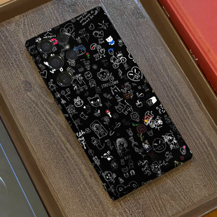 s22 s21u s24ultra 多体涂鸦适用三星s23ultra手机壳菲林全包边s25ultra A53个性 硬壳s21 A54 保护套 s24