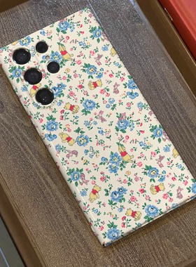 维尼熊适用三星s23ultra手机壳菲林全包边s25ultra/s24+硬壳s21/s22/s21u/note20ultra/A54/A53个性保护套