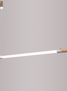 LED一字长条灯条形工业餐厅吧台办公灯书桌办公室全光谱长条吊灯