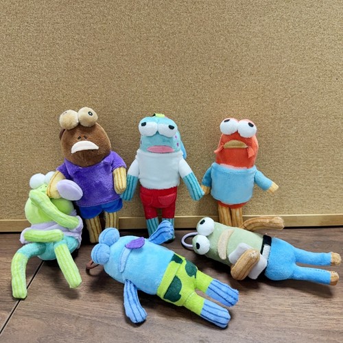 比奇堡居民盲盒毛绒玩偶挂件 酷酷鱼躺平鱼玩具公仔包包钥匙扣