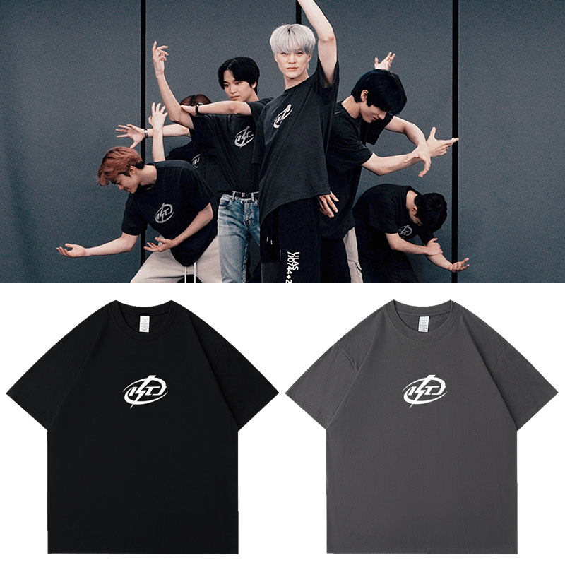 NCT DREAM舞蹈练习室同款短袖t体恤宽松落肩纯棉印花打歌衣服男女