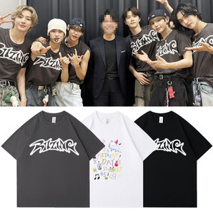 RIIZE2024RiizingDay大版场演唱会周边同款短袖t恤宽松印花上衣服