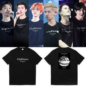 EXO PLANET#5五巡演唱会周边衣服应援同款短袖T恤上衣男女打歌服