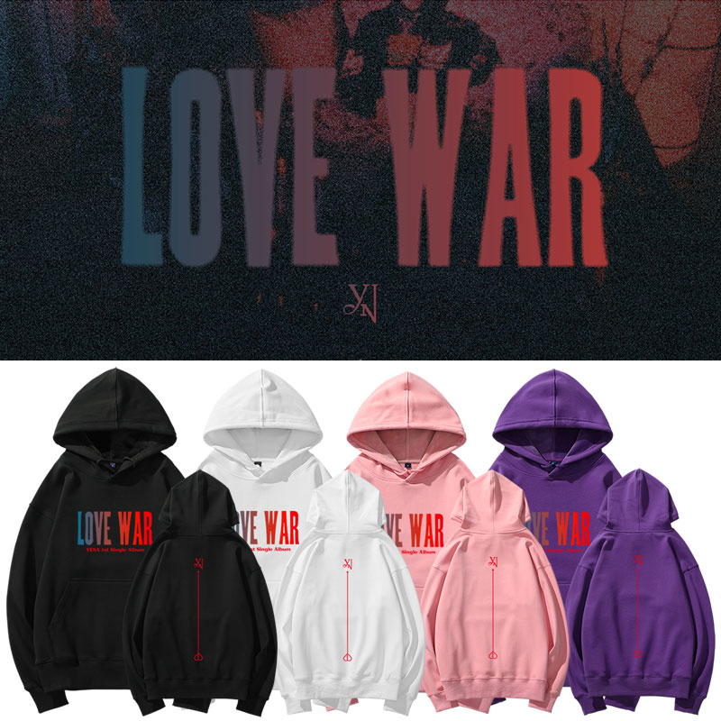IZONE崔叡娜YENA专LoveWar周边同款卫衣打歌服加绒薄套头秋冬
