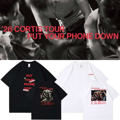 CORTIS2026世巡演唱会PutYourPhoneDown周边衣服同款短袖T恤纯棉