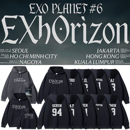 EXO2026世巡演唱会PLANET6 EXhOrizon周边同款卫衣服拉链帽衫外套