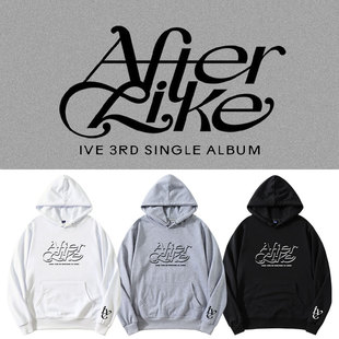 IVE专AfterLike张元英金秋天李贤瑞周边同款卫衣服加绒薄秋冬