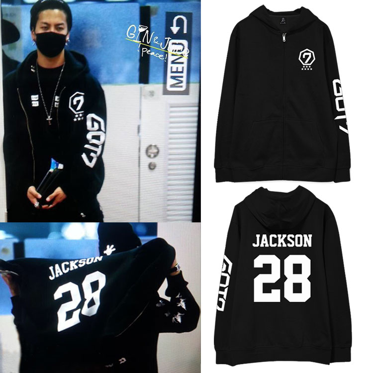 王嘉尔男女装长袖外套连帽卫衣