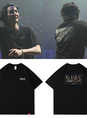 闵玧其SUGA AgustD D-DAY曼谷演唱会周边同款短袖T恤印花纯棉衣服