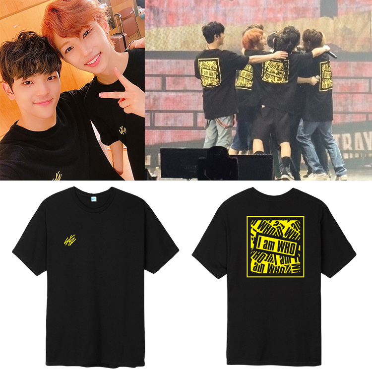 Straykids组合IamWHO演唱会周边应援衣服同款短袖T恤男女装打底衫